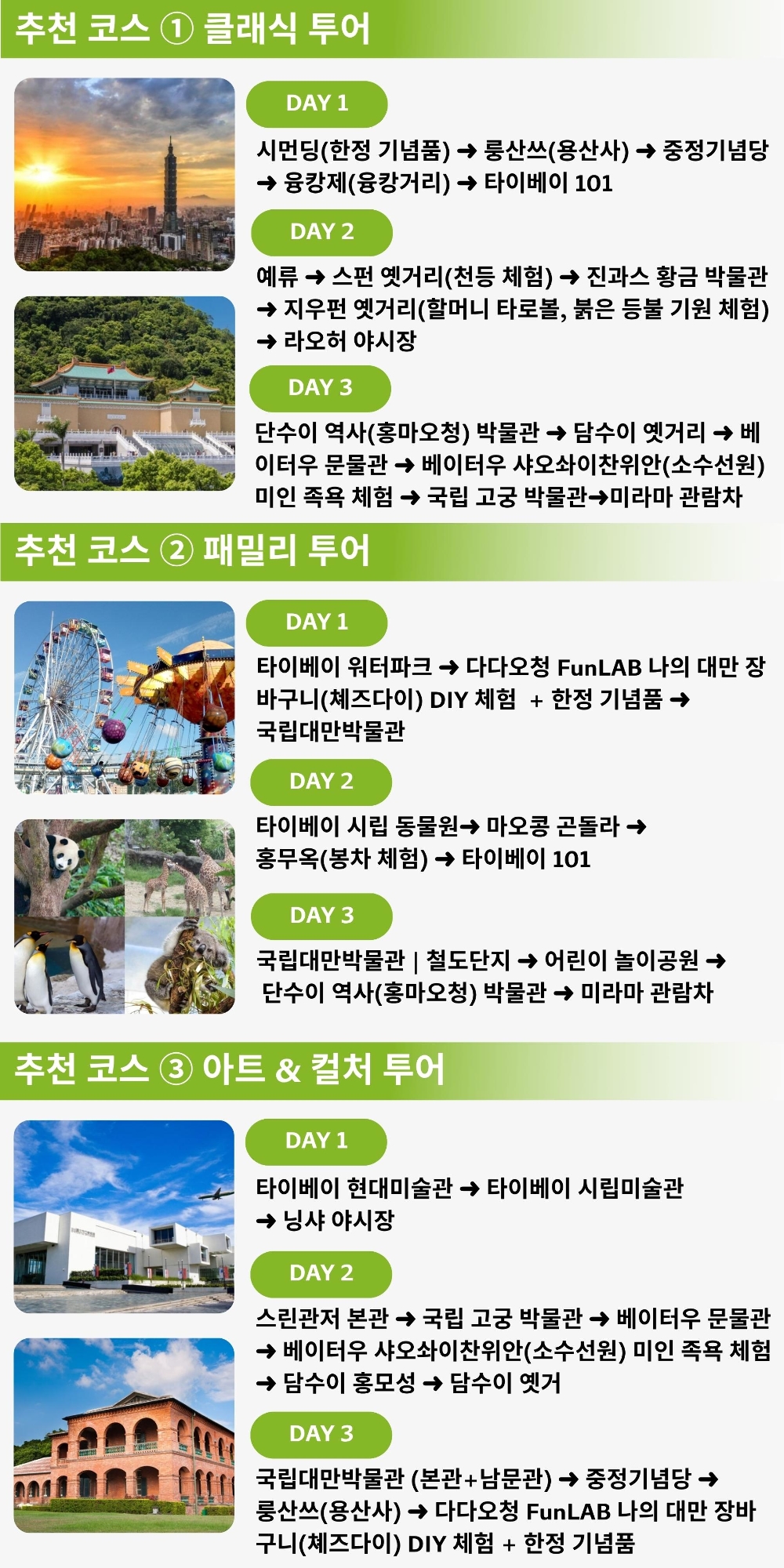펀패스 추천 코스 동선 안내 이미지