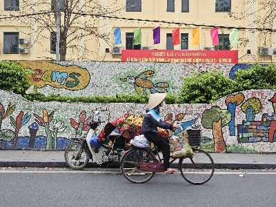 세라믹 벽화도로