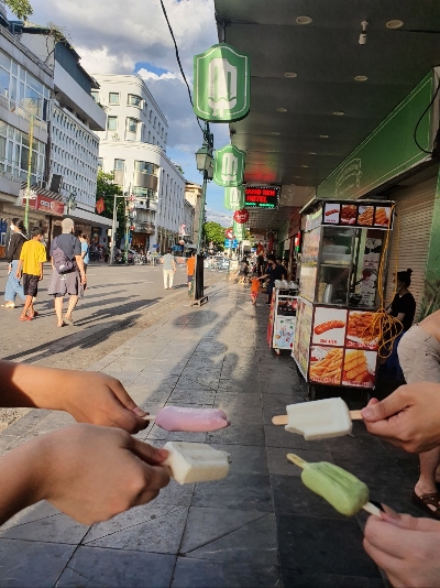 장띠엔거리+아이스크림