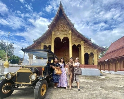 라오스 비엔티안/루앙프라방/방비엥 5일 #빈티지카 올드타운투어 #선셋크루즈 #꽝시짚라인 #버기카 #블루라군 #롱테일 보트 #전통마사지 #특식4회 #3대 간식