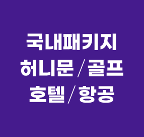 국내패키지 허니문/골프 호텔/항공