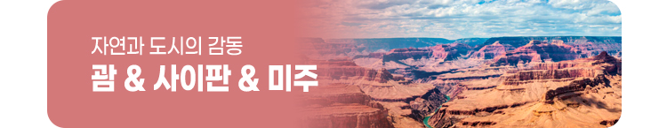 자연과 도시의 감동 괌&사이판&미주